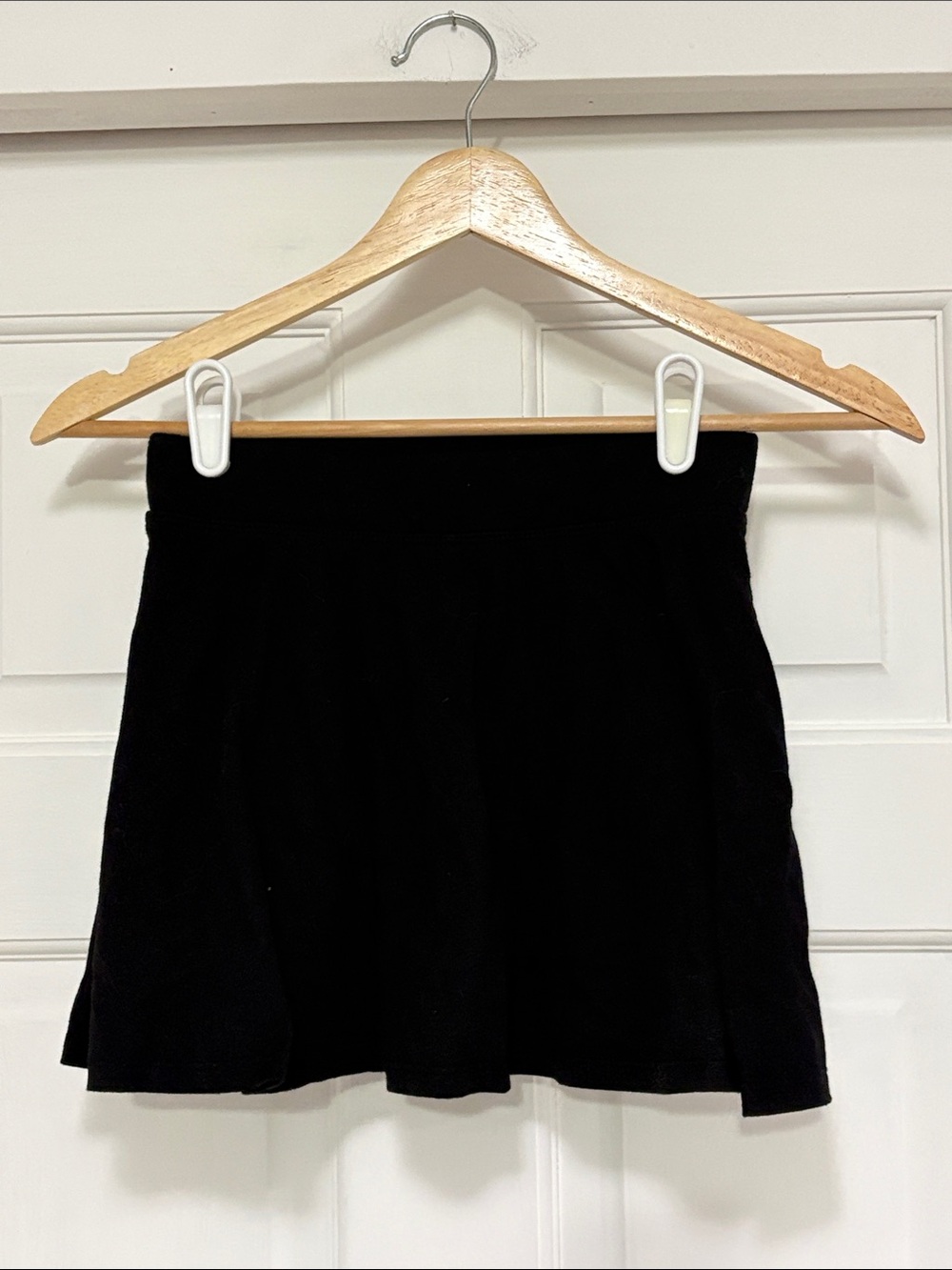 Place Black Girls' Flared Skirt with Stretch Waistband
